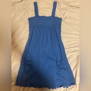 vintage abercrombie & fitch blue dress